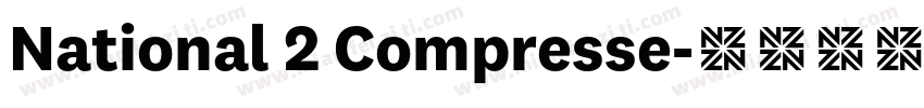 National 2 Compresse字体转换